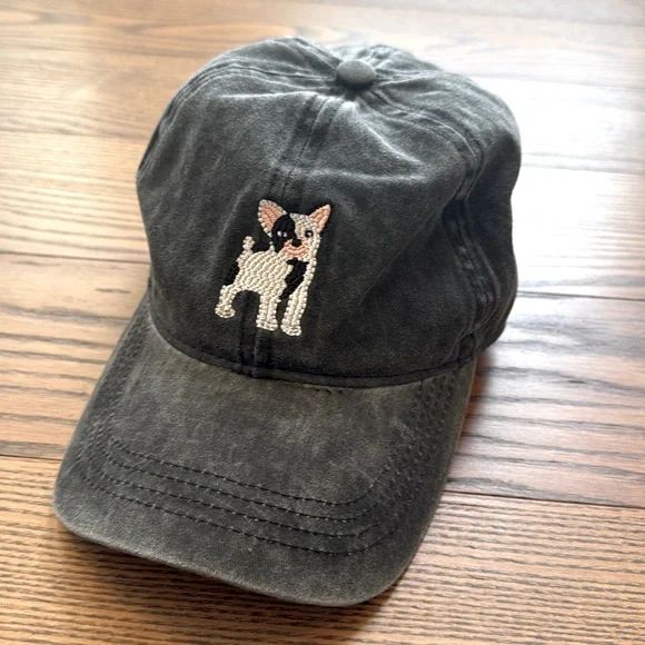 Boston Terrier Embroidered Hat - Picture 1 of 4